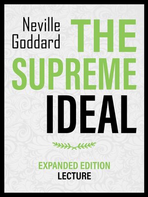 cover image of The Supreme Ideal--Expanded Edition Lecture